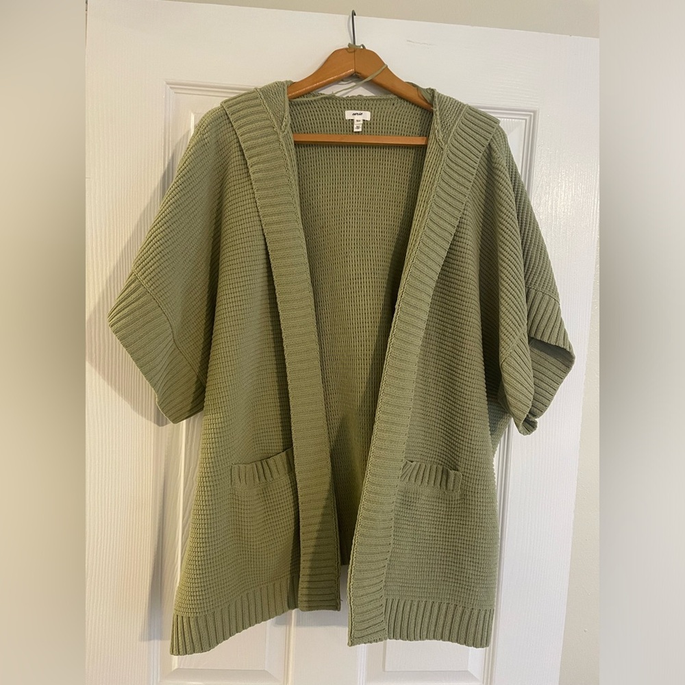 Aerie hooded sweater poncho